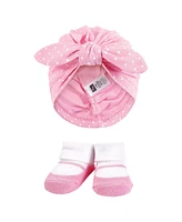 Hudson Baby Baby Girls Hudson Turban and Socks Set, Wild Flower, One