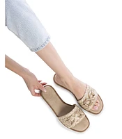 Women's Raffia Slide Sandals By Xti