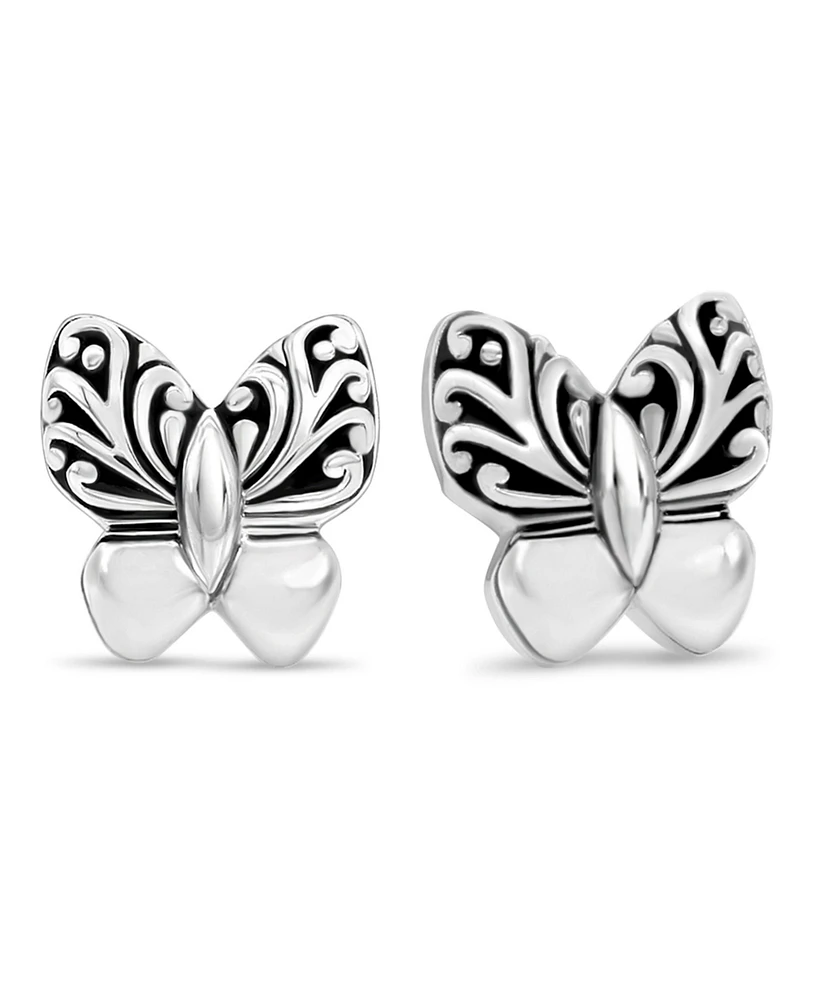 Devata Butterfly Filigree Stud Earrings