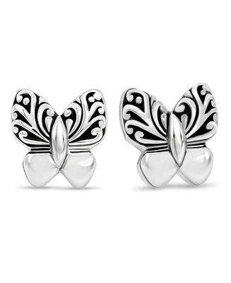 Devata Butterfly Filigree Stud Earrings