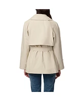 Bernardo Women's Belted Short Trench