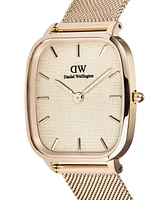 Daniel Wellington Men's Analog Rose Gold-Tone Stainless Steel Watch