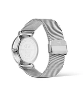 Daniel Wellington Men's Analog Silver Tone Stainless-Steel Watch, 40mm