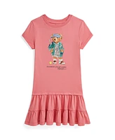 Polo Ralph Lauren Toddler and Little Girls Bear Tiered Jersey Dress