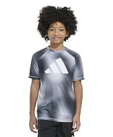 adidas Big Boys Short Sleeve Poly Motion Gradient T-Shirt