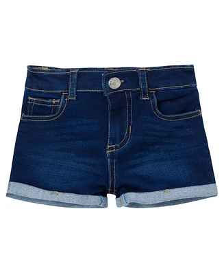Gerber Baby Gender Neutral Cuffed Denim Shorts, Dark Wash