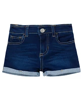Gerber Baby Gender Neutral Cuffed Denim Shorts, Dark Wash