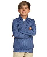 Tailorbyrd Boys Golf Tees Printed Performance Quarter Zip