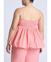Eloquii Plus Peplum Cami Top