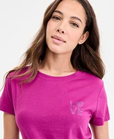 Boss Orange Women's Cotton Embellished-Graphic T-Shirt