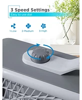 Black+Decker Box Fan with 3 Speed Settings, 20” Box Fan with Carrying Handle, Rotary Knob and Recessed Cord Storage, Portable Fan and Cooling F