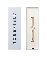 Rosefield Mini Oval Women's Gold Tone Stainless Steel Bracelet Watch 22mm
