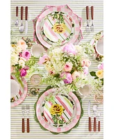 Mackenzie-Childs Pink Check Dinner Plate