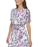 Dkny Women's Printed Midi Dress