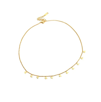 Sohi Women's Gold Plated Minimal Necklace