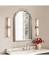 LuxenHome Ribbon Resin Frame Arch Rectangle Accent Wall Mirror