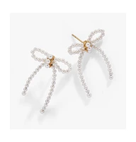 Pearl Bow Earring