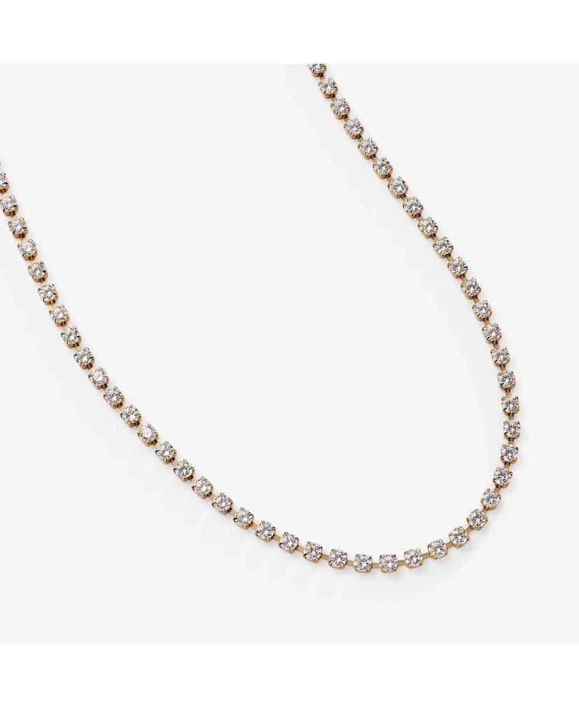 Crystal Tennis Chain Adjustable Necklace