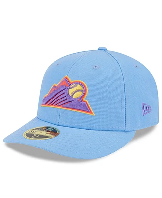 New Era Men's Light Blue Colorado Rockies 2025 City Connect Low Profile 59FIFTY Fitted Hat