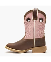 Durango Boys Lil' Rebel Pro Kids Dark Chestnut Bubble Gum Western Boot