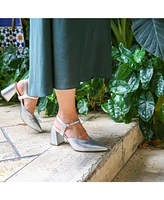 Alterre Women's Jackie Silver Customizable V Mule