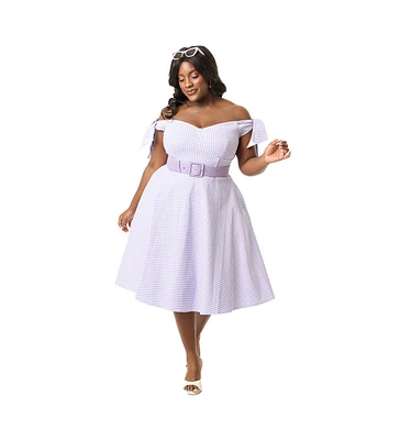 Unique Vintage Plus Prairie Swing Dress