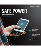 Brookstone 5,000mAh Carbon Fiber Multi-Port Slim Power Bank