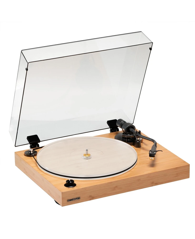 Fluance RT85N Reference High Fidelity Vinyl Turntable Record Player with Nagaoka Mp-110 Cartridge Acrylic Platter Speed Control Motor Mass Mdf Wo