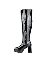 Fashion To Figure Women's Manica Thigh High Platform Boot- Wide Width