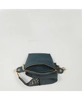 Susu Chest Sling Bag Shoulder Sling Bag Small Blue Leather Crossbody Sling Bag