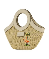 Tommy Bahama Flamingo Embroidery Mini Tote