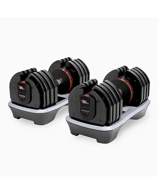 Nonzero Gravity PowerDyne Adjustable Dumbbell Weights (Coal 80lbs (Set of 2))
