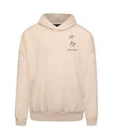 LevelWear Men's Cream Dallas Stars Contact Stamp Pullover Hoodie