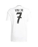 Adidas Men's Vini Jr. White Real Madrid 2024/25 Home Replica Player Jersey