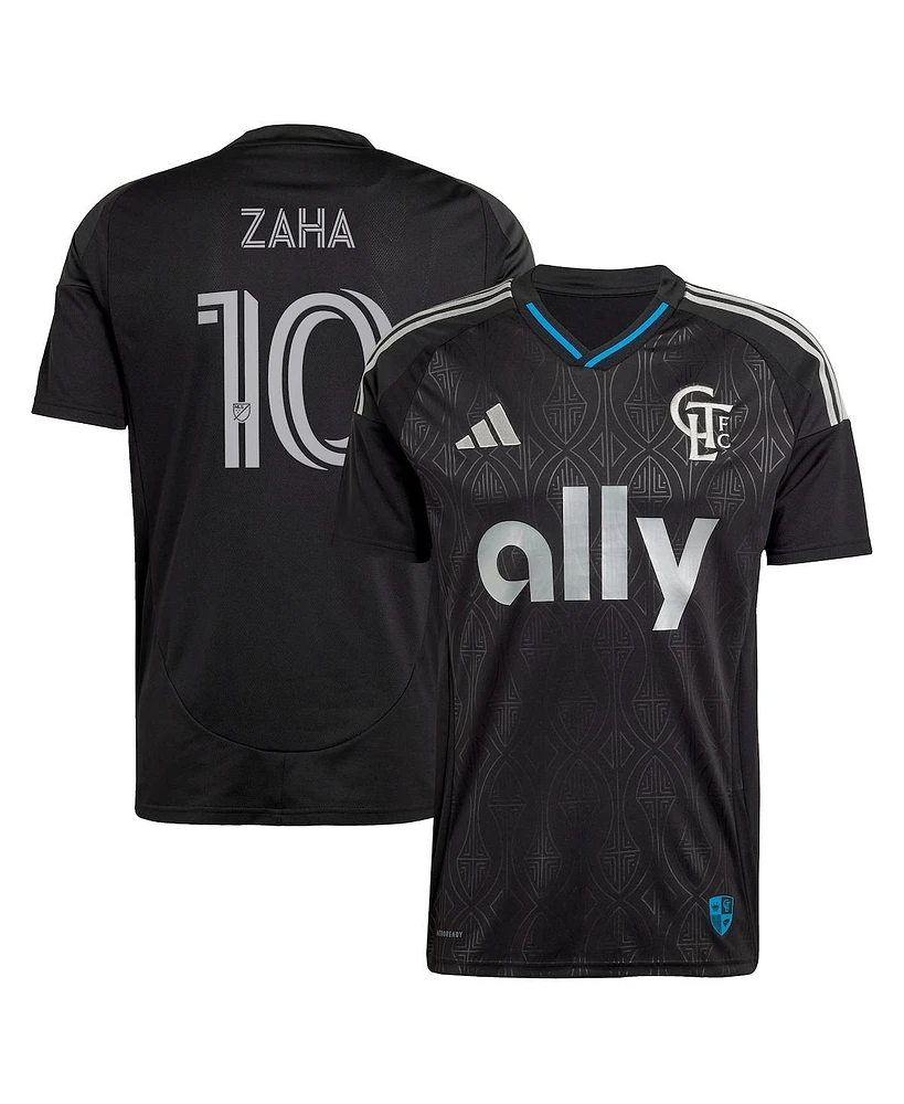 Adidas Men's Wilfried Zaha Black Charlotte Fc 2025 Fortress Kit Replica Player Jersey