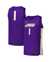 Nike Men's 1 Purple James Madison Dukes Replica Basketball Jersey