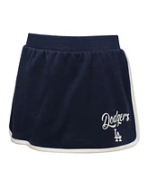 Outerstuff Girls Big Boys and Navy Los Angeles Dodgers Base Trainer Johnny Polo Skort Set