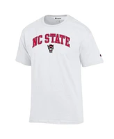 Champion Men's White Nc State Wolfpack Arched Logo T-Shirt