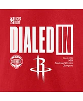 Fanatics Men's Athletic Red Houston Rockets 2025 Southwest Division Champions Locker Room T-Shirt