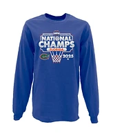 Blue 84 Men's Royal Florida Gators 2025 Ncaa Basketball National Champions Long Sleeve T-Shirt