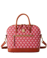 Dooney & Bourke Cincinnati Reds Signature Domed Zip Satchel Purse