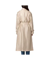 Bernardo Women's Golden Luster Double Breasted Trench