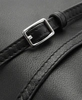 Mango Women's Gathered Detail Leather Shopper Bag