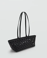 Mango Women's Die-Cut Shoulder Bag