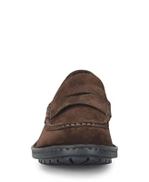 Born Men's Langley Suede Leather Slip On Penny Loafers