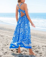 Cupshe Women's Sunny Daydream Paisley Maxi Beach Dress