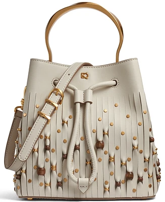 Donna Karan New York Lawrence Beaded Laser-cut Bucket Bag