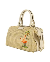 Tommy Bahama Flamingo Embroidery Satchel