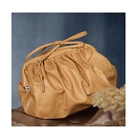 Women's Warm-Hued Tan Brown Cross Body Bag