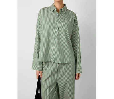 WeWoreWhat Women's Button Front Shirt